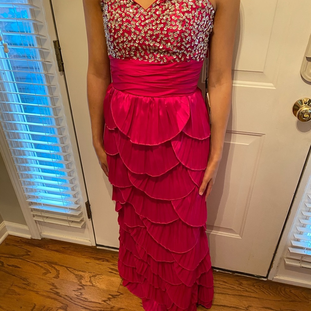 Size 0 pink prom dress